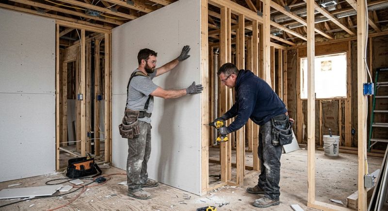 Bedroom Drywall Installation in Overland Park, KS