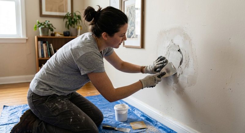 Bedroom Wall Repair in Conroe, TX