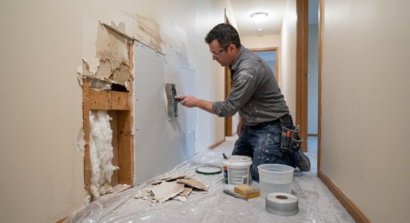 Garage Drywall Repair in Alpharetta, GA