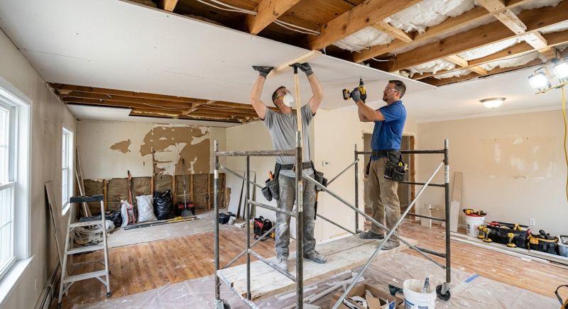 Garage Drywall Replacement in Olathe, KS