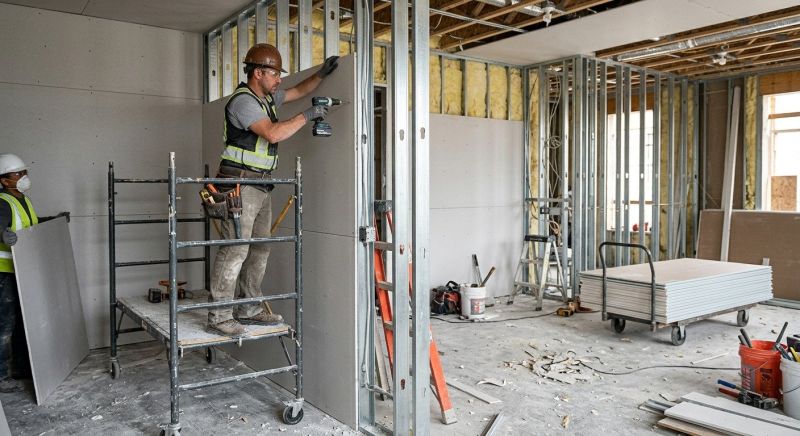 Gypsum Board Installation in Denver County, CO